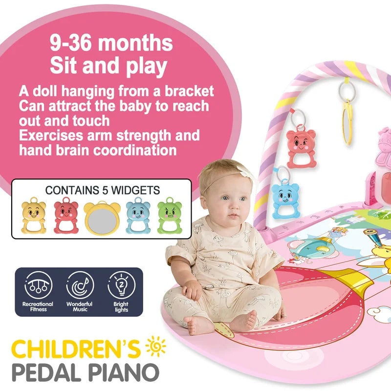 Baby Piano Gym™ – Tapis d’Éveil Musical 0-36 Mois
