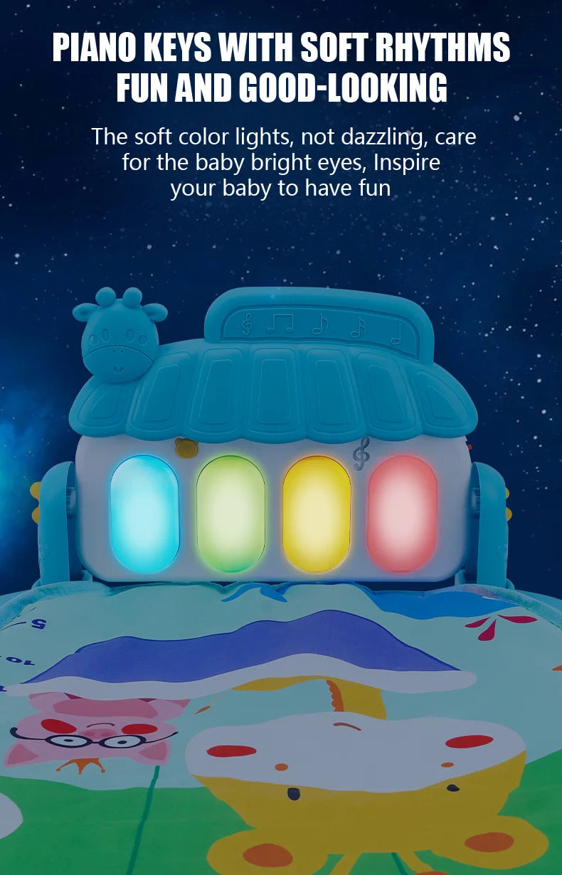 Baby Piano Gym™ – Tapis d’Éveil Musical 0-36 Mois