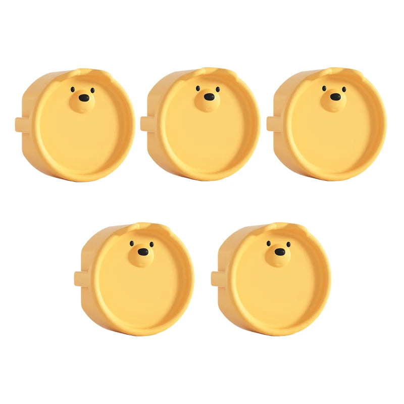 5Pcs Baby Safety Protection Socket Protective Cover Cute Cartoon Children Electric Shock Prevention Dust Protection Cover
