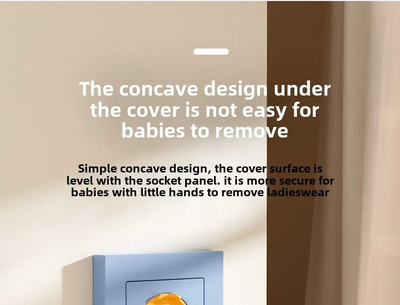 5Pcs Baby Safety Protection Socket Protective Cover Cute Cartoon Children Electric Shock Prevention Dust Protection Cover